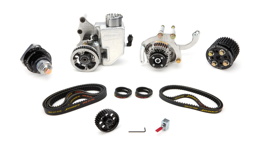 Jones Racing Products - Belt Drive Sbc Complete Htd Wp / Ps / Alt / Op ...